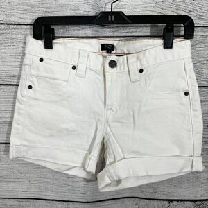 J.Crew White Denim Cuffed Shorts, Size 0